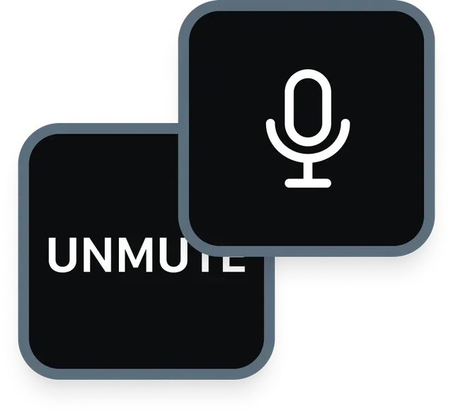 Two different unmute keys for the Stream Deck